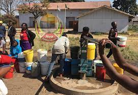 Over 50 residents waiting to collect water at single functional borehole in Budiriro during 2023 cholera outbreak