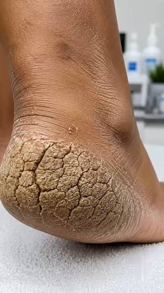 Top reasons for cracked heels: Dry skin, thick calluses and pressure,  open-back shoes or barefoot walking, cold weather and hot showers, lack of  proper moisturizing, medical conditions (diabetes, thyroid issues, eczema)  ,fungal