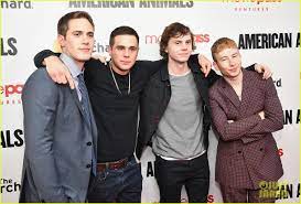 Blake Jenner Evan Peters Premiere American Animals In Ny Photo 4092576 Barry Keoghan Bart Layton Blake Jenner Evan Peters Jared Abrahamson Pictures Just Jared