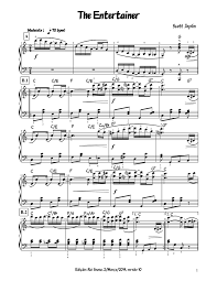 Download and print in pdf or midi free sheet music for the entertainer by scott joplin arranged by james brigham for piano (solo). The Entertainer Scott Joplin Sheet Music For Piano Piano Duo Musescore Com