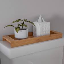 How to choose the best vanity top for your sustainable bathroom. Lavish Home Bamboo Bathroom Vanity Tray Natural Wood Eco Friendly Holder For Towels Toiletries Cosmetics Decor And More Modern Bath Accessories Buy Online In Antigua And Barbuda At Antigua Desertcart Com Productid 104968022
