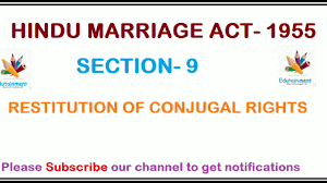 Hindu Marriage Act 1955 Restitution Of Conjugal Rights Section 9 Youtube