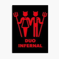 Duo Infernal Greeting Card for Sale by MrFaulbaum | Redbubble