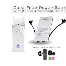 The best power bank that doubles as a wall charger. Buy Cord Freedom Power Bank With Wall Plug And Phone Attachment Mount Qi External Battery Pack Charger Compatible With Iphone Ipad Samsung Galaxy All Android And Tablets White Online In
