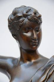 Sold at Auction: Henri Louis Levasseur: sculpture in bronze 'Diane' (h54cm)