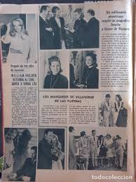 clipping L 885 william holden virna lisi grace kelly marqueses de  villaverde en