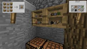 Simple Shelves Minecraft Mods Minecraft Designs Minecraft Crafts Minecraft Tutorial