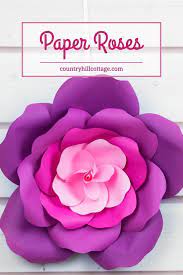 Click to get free rose paper flower template. Learn To Make Giant Paper Roses In 5 Easy Steps And Get A Free Template