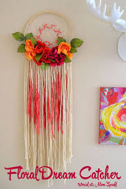 They are great to represent creativity or just a quick easy craft you can do when you are bored. Diy Floral Dreamcatcher Tutorial Mom Spark Mom Blogger
