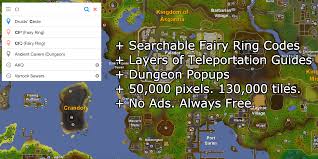The Complete Map For Old School Runescape Old School Runescape Pixel Fairy Ring