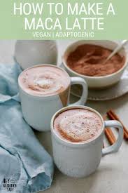 Make A Big Batch Of This Delicious Chocolatey Maca Latte Mix So You Can Make Yourself A Super Tasty Maca Latte Maca Recipes Vegan Hot Chocolate