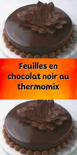 Feuilles En Chocolat Noir Au Thermomix Chocolat Noir Chocolat Thermomix Recette