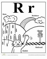 Learning the english alphabet using pictures. Words That Start With R Worksheet Education Com