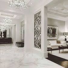 Blanco Marmol Estilo Elegante Interior De Casas De Lujo Interiores Del Hogar Interiores De Casa