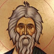 Sint Andreas de Apostel, (Απόστολος Ανδρέας) handgeschilderd  Grieks-orthodox Byzantijns icoon.