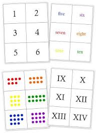 Printable Number Matching Cards Printable Numbers Homeschool Math Math For Kids