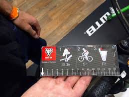 wtbs new sit bone measurement tool is used on the riders