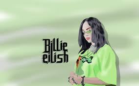 Enter & enjoy it now! Wallpaper Billie Eilish Drawing Green Music Illustration Digital 1440x900 Peyta1 1660639 Hd Wallpapers Wallhere