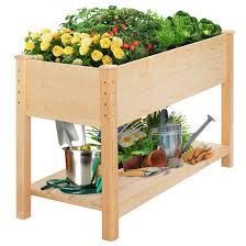 Zizin raised garden planter box with legs outdoor metal elevated garden bed on wheels apartment vegetables herb kit,40ã—15. Arlmont Co Raised Garden Bed 4ft Elevated Wooden Planter Boxes Kit Outdoor With Legs Wayfair
