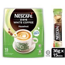 Amazon Com Nescafe Ipoh White Coffee Hazelnut 15 Sachets Oh So Nutty Flavored Premix Instant Coffee Deliciously Milky With Creamy Nuttiness Irresistible Hazelnut Aroma Just Mix With Water No Need