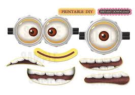 Diy Printable Instant Download Birthday Party Por Behappydesign Minions Eyes Minion Birthday Party Minion Party
