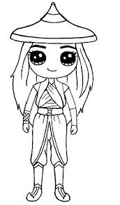 Disney princess coloring pages anime chibi girl. Chibi Raya Princess From Raya And The Last Dragon Coloring Pages Cartoons Coloring Pages Coloring Pages For Kids And Adults