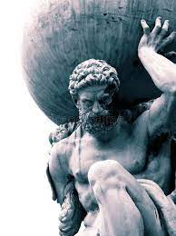 The most common atlas holding world material is metal. Statue Of The Greek God Atlas Holding The Globe On His Shoulders Stock Image Image Of Hero Globe 174907303