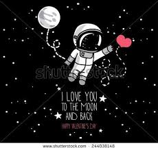 Cute Hand Drawn Astronaut With Heart Moon And Stars Floating In Space Card For Love Hand Valentine Astronaut Illustration Astronaut Drawing How To Draw Hands