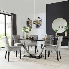 Oak, antique sage green, antique black, berry red, antique white materials: Dining Table 6 Chair Sets Dining Sets Furniture And Choice