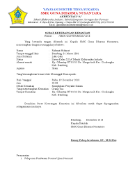Contoh surat keterangan kesalahan penulisan ijazah sttb sekolah. Surat Kematian
