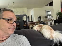 Typical workday with my buddy, Ace.