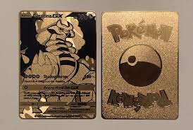 Check out giratina card on ebay. Giratina Gx Full Art Custom Metal Pokemon Card Academgames
