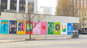 The mural displays a variety of colors with the words, the. Downtown Raleigh Alliance On Twitter The Corner Of Fayetteville And Davie Streets Is Now Home To A Mural Honoring The Commitment And Sacrifices Of Our Essentialworkers Thank You To Artist Gina
