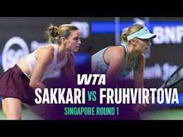 Video : Maria Sakkari defeats Linda Fruhvirtova at Singapore 2026 – Round 1