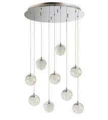 Et2 E24269 91pc Orb Ii Led 22 Inch Polished Chrome Multi Light Pendant Ceiling Light