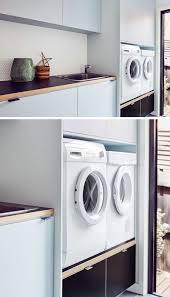 Laundry Room Design Idea Raise Your Washer And Dryer Up Off The Floor Laundry Room Design Laundry Room Washer And Dryer