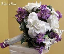 Gardenia Lavender Bridal Bouquet Flower Bouquet Wedding Diy Wedding Flowers Bouquet Bridal Bouquet