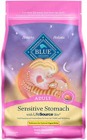 Blue™ sensitive stomach dry cat food chicken & brown rice recipe Amazon Com Blue Buffalo Sensitive Stomach Natural Adult Dry Cat Food Chicken Brown Rice 7 Lb Dry Pet Food Pet Supplies