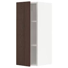 It has to meet a few requirements: Metod Wall Cabinet With Shelves White Sinarp Brown Ikea