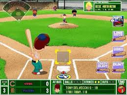 You pick a team and players to compete against others on the field, like in pablo's backyard. Backyard Baseball 2001 Gameplay Youtube