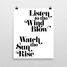 Listen To The Wind Blow Poster Print Shop Stay Classic Fleetwood Mac Lyrics Fleetwood Mac Quotes Music Lyric Tattoos
