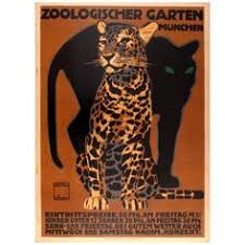 Original Antique Poster By Hohlwein For Munich Zoo Zoologischer Garten Munchen Vintage Poster Art Hohlwein Fine Arts Posters