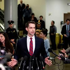 Tom cotton has proven himself to be a man of no morals at all. Senator Tom Cotton Repeats Fringe Theory Of Coronavirus Origins The New York Times