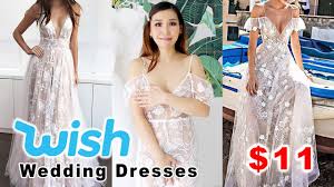 If you're looking for a breathtaking wedding gown that's perfectly tailored to your figure, nsw's leading wedding dress boutique, twobirds bridal, is an. Trying On Cheap Wedding Dresses From Wish Or Youtube