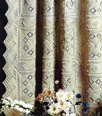 Crochet Curtain Or Bedspread Vintage Crochet Pattern Instant