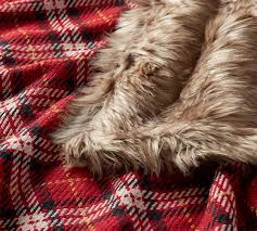 These throw blankets are a much sought after item and once you have the pleasure of owning one, you will treasure it for a lifetime. Nottingham Faux Fur Plaid Throws Pottery Barn