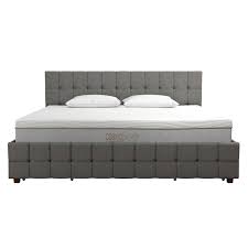 Contemporary storage bed platform bed (wooden slats included) dhp rose linen tufted upholstered platform bed, button tufted headboard and footboard. Pin On Bed Designs With Storage