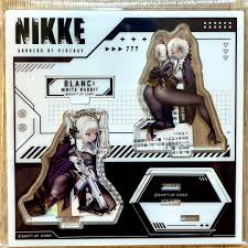 Goddess of Victory: NIKKE Blanc Noir Can Badge Acrylic Stand Megami Device  Toy Statues
