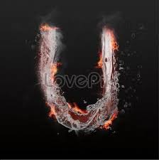 New collection of high quality arrow, dot, up and down symbols animation images : Water And Fire Blending Capital Letters Art Font W Graphics Image Picture Free Download 610261405 Lovepik Com
