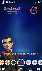 Haunted halloween is the sequel to the film goosebumps, released in theaters in the united states on october 12, 2018 by columbia pictures. Slappy Goosebumps 2 Haunted Halloween Snapchat Filter Goosebumps Slappy The Dummy Halloween Snapchat Filter